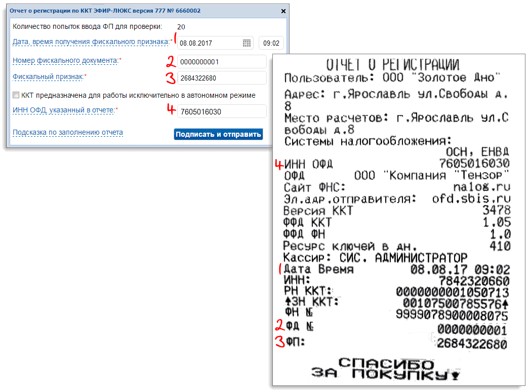 отчет регистрация ккт отчет регистрация ккт