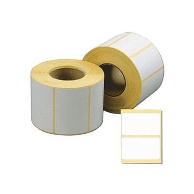 Термотрансферная этикетка 58х60 полуглянец 500 штук в рулоне 